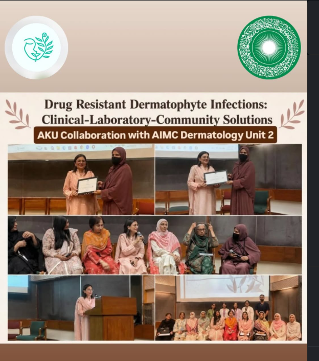 AKU collaboration with AIMC Dermatology Unit 2 on drug-resistant dermatophyte infections